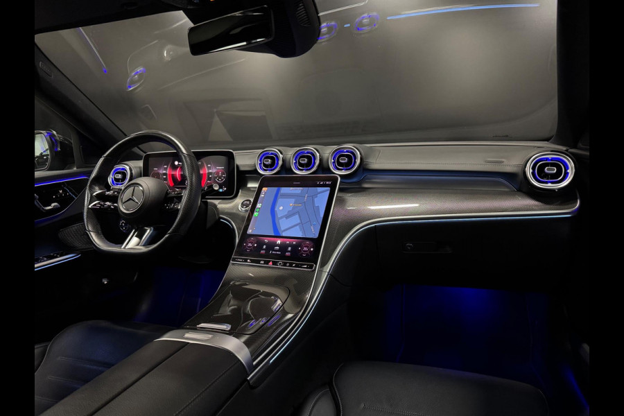 Mercedes-Benz C-Klasse Estate 200 AMG Line, Night Pakket, Pano, 360 Cam, Hud, Apple Carplay, Ambiënte Light, Digi Light, Onderhoud