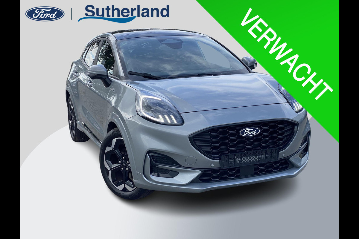 Ford Puma 1.0 EcoBoost Hybrid ST-Line X 155pk Automaat | Panoramadak | Afneembare trekhaak | Winter Pack | Adaptive cruise control | 360 graden camera | Bang&Olufsen | Elektrsiche achterklep | Matrix LED