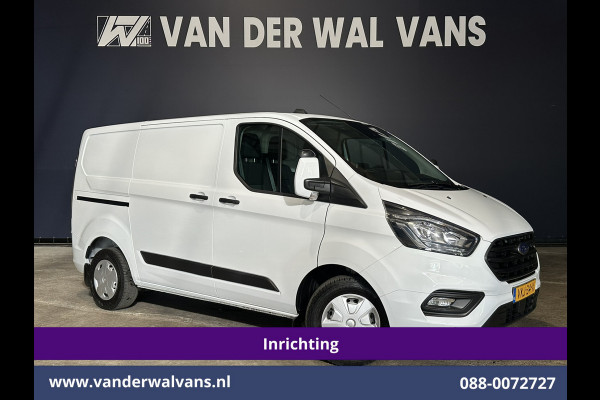 Ford Transit Custom 2.0 TDCI L1H1 inrichting Euro6 Airco | Omvormer | Camera | Apple Carplay | Android Auto | LED 2500kg Trekhaak, Cruiscontrol, Verwarmde Voorruit, Bijrijdersbank, Parkeersensoren