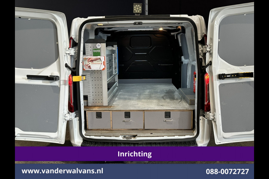 Ford Transit Custom 2.0 TDCI L1H1 inrichting Euro6 Airco | Omvormer | Camera | Apple Carplay | Android Auto | LED 2500kg Trekhaak, Cruiscontrol, Verwarmde Voorruit, Bijrijdersbank, Parkeersensoren