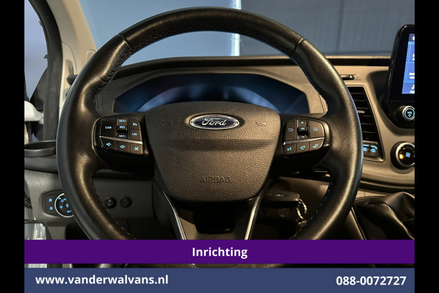 Ford Transit Custom 2.0 TDCI L1H1 inrichting Euro6 Airco | Omvormer | Camera | Apple Carplay | Android Auto | LED 2500kg Trekhaak, Cruiscontrol, Verwarmde Voorruit, Bijrijdersbank, Parkeersensoren