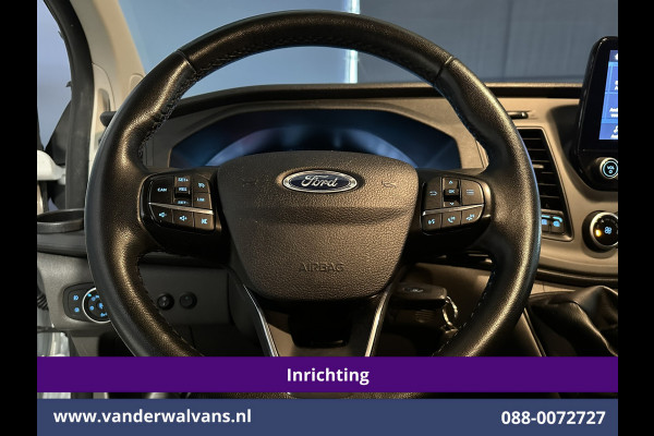 Ford Transit Custom 2.0 TDCI L1H1 inrichting Euro6 Airco | Omvormer | Camera | Apple Carplay | Android Auto | LED 2500kg Trekhaak, Cruiscontrol, Verwarmde Voorruit, Bijrijdersbank, Parkeersensoren