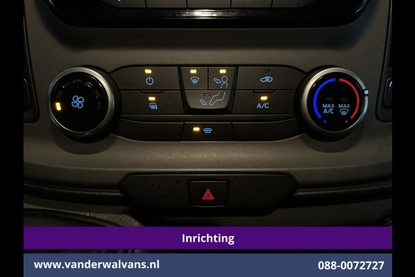 Ford Transit Custom 2.0 TDCI L1H1 inrichting Euro6 Airco | Omvormer | Camera | Apple Carplay | Android Auto | LED 2500kg Trekhaak, Cruiscontrol, Verwarmde Voorruit, Bijrijdersbank, Parkeersensoren