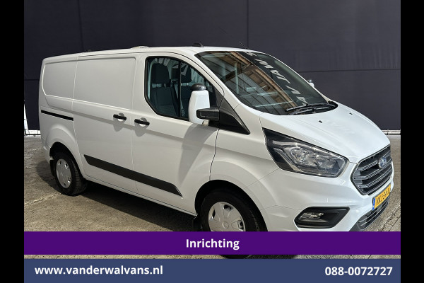 Ford Transit Custom 2.0 TDCI L1H1 inrichting Euro6 Airco | Omvormer | Camera | Apple Carplay | Android Auto | LED 2500kg Trekhaak, Cruiscontrol, Verwarmde Voorruit, Bijrijdersbank, Parkeersensoren