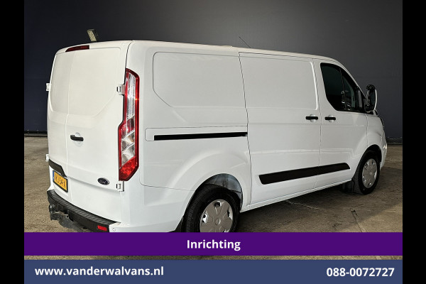 Ford Transit Custom 2.0 TDCI L1H1 inrichting Euro6 Airco | Omvormer | Camera | Apple Carplay | Android Auto | LED 2500kg Trekhaak, Cruiscontrol, Verwarmde Voorruit, Bijrijdersbank, Parkeersensoren