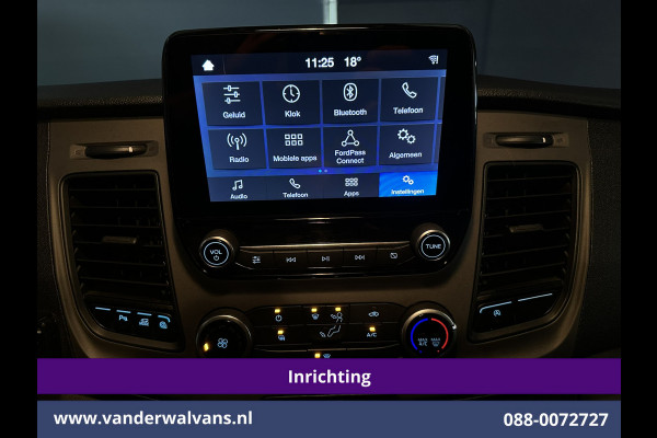 Ford Transit Custom 2.0 TDCI L1H1 inrichting Euro6 Airco | Omvormer | Camera | Apple Carplay | Android Auto | LED 2500kg Trekhaak, Cruiscontrol, Verwarmde Voorruit, Bijrijdersbank, Parkeersensoren