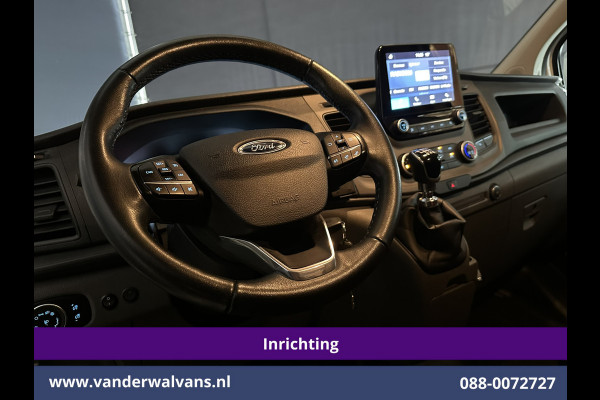 Ford Transit Custom 2.0 TDCI L1H1 inrichting Euro6 Airco | Omvormer | Camera | Apple Carplay | Android Auto | LED 2500kg Trekhaak, Cruiscontrol, Verwarmde Voorruit, Bijrijdersbank, Parkeersensoren