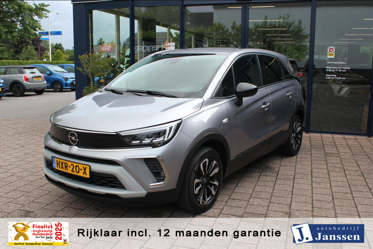 Opel Crossland 1.2 Turbo Elegance | Prijs rijklaar incl. 12 mnd garantie | Navi Clima Stoel,-Stuurverwarming Opel Crossland 1.2 Turbo Elegance | Prijs rijklaar incl. 12 mnd garantie | Navi Clima Stoel,-Stuurverwarming