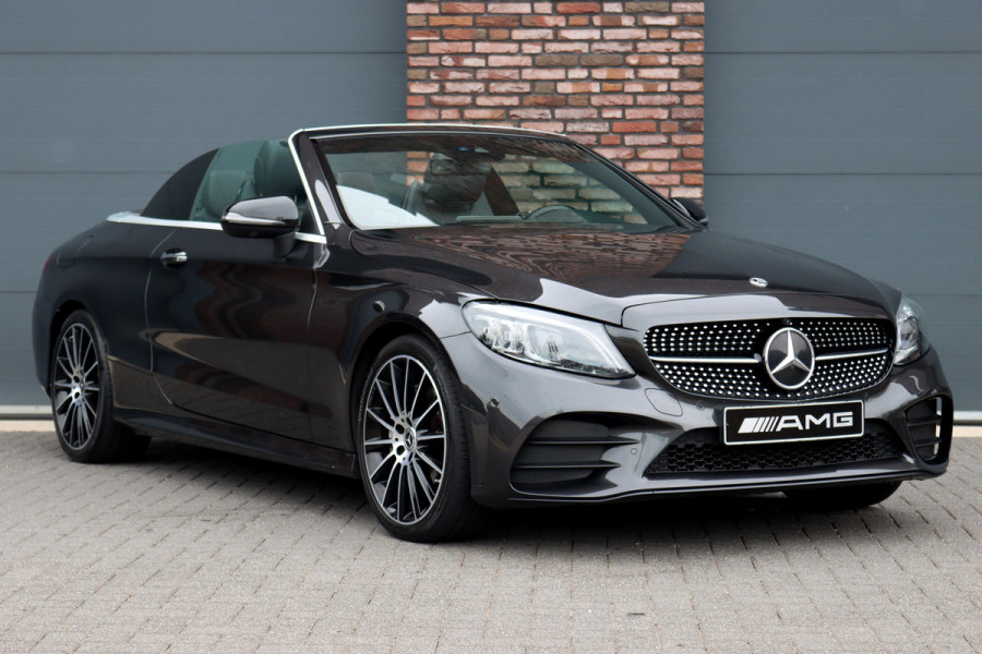 Mercedes-Benz C-Klasse Cabrio 220 d AMG Line | Airscarf | Burmester | Surround Camera | Leder | Keyless Go | Leder | Stoelverwarming | Dodehoekassistent | Apple Carplay/Android Auto |