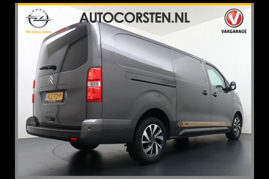 Citroën Jumpy XL 2.0HDI 145pk L3 3Pers.Navi Apple Carplay Android Auto Cruise Financial Lease €301,- p/mnd Airco 2xSchuifdeur Pdc Cruise DAB+  Citroen Connect Regen/Lichtsensor Dodehoeksensor SpoorAssist Voorruit+Wisserverwarmd 1e Eigenaar Euro 6 370Nm koppel nieuwprijs 51.000 euro inc bpm