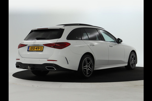Mercedes-Benz C-Klasse Estate 300 e AMG Plug-In Hybride | AMG Line | Night Pakket | Trekhaak | Panorama Schuif-Kanteldak | Keyless-Go | Inclusief 24 maanden MB Certified garantie voor Europa.