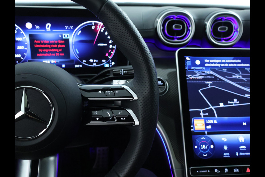 Mercedes-Benz C-Klasse Estate 300 e AMG Plug-In Hybride | AMG Line | Night Pakket | Trekhaak | Panorama Schuif-Kanteldak | Keyless-Go | Inclusief 24 maanden MB Certified garantie voor Europa.