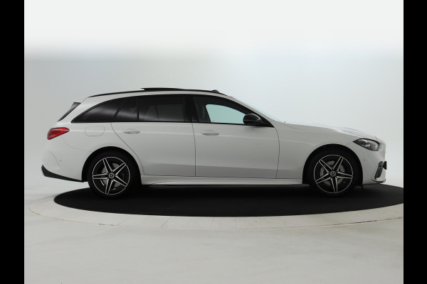 Mercedes-Benz C-Klasse Estate 300 e AMG Plug-In Hybride | AMG Line | Night Pakket | Trekhaak | Panorama Schuif-Kanteldak | Keyless-Go | Inclusief 24 maanden MB Certified garantie voor Europa.