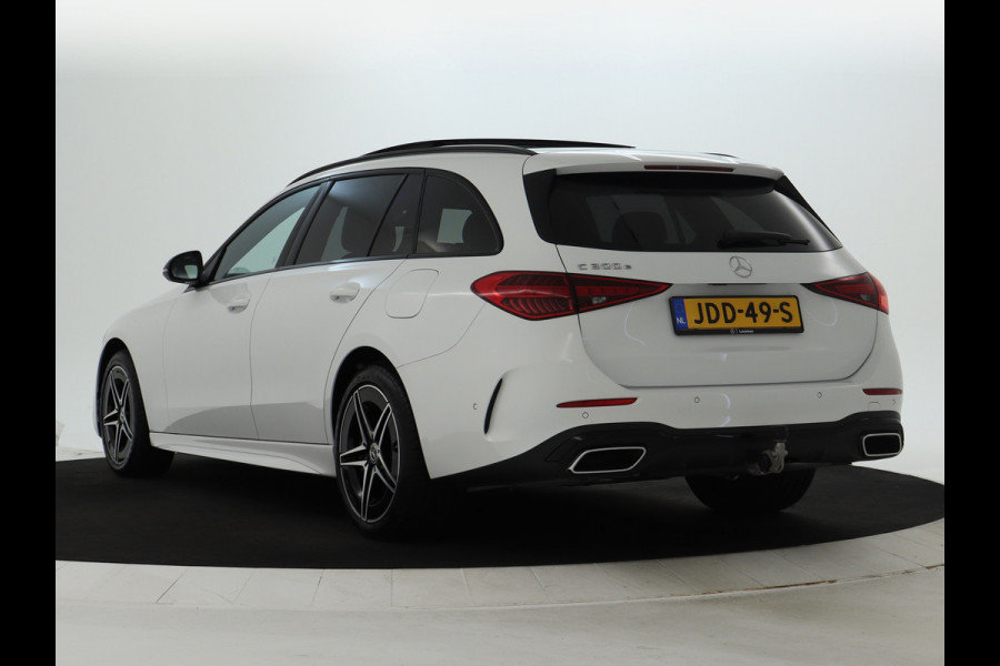 Mercedes-Benz C-Klasse Estate 300 e AMG Plug-In Hybride | AMG Line | Night Pakket | Trekhaak | Panorama Schuif-Kanteldak | Keyless-Go | Inclusief 24 maanden MB Certified garantie voor Europa.