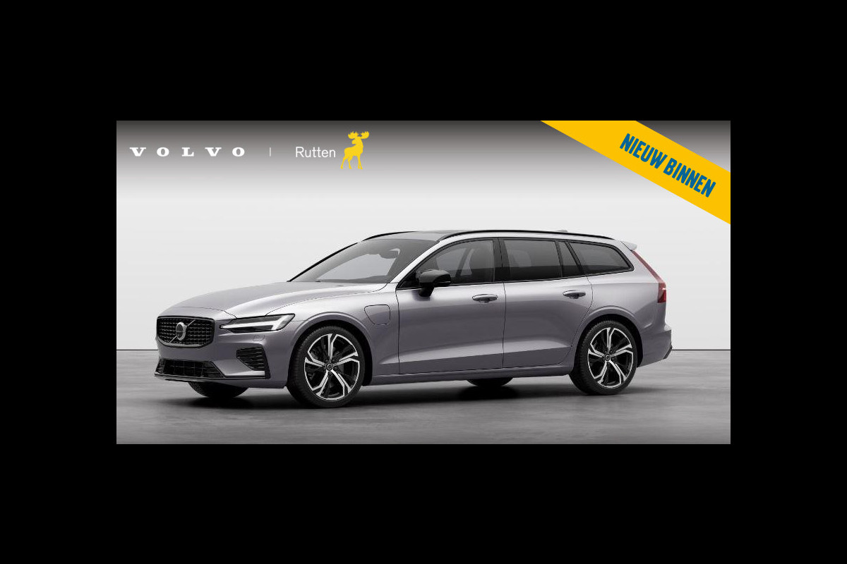 Volvo V60 T6 350PK Automaat Plug-in hybrid AWD Ultra Dark / Panoramadak / Napa leder / Open grid textiel / Extra getint glas / 19 5-Triple spaaks velgen / Harman Kardon
