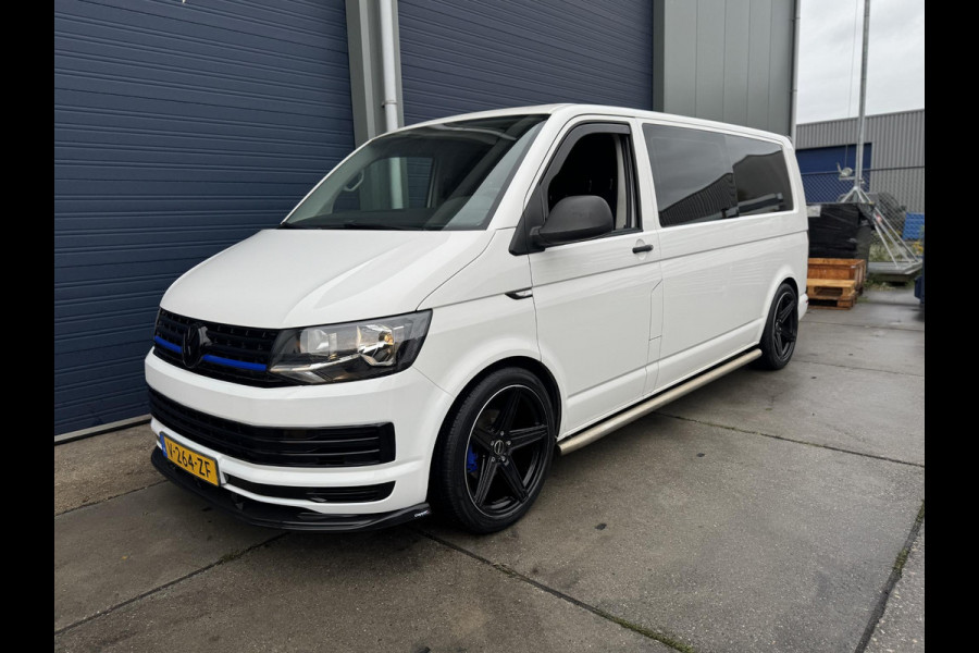 Volkswagen Transporter 2.0 TDI L2H1 Trendline DUBBEL CABINE / AIRCO / LEER / VERLAAGD / SPOILERS