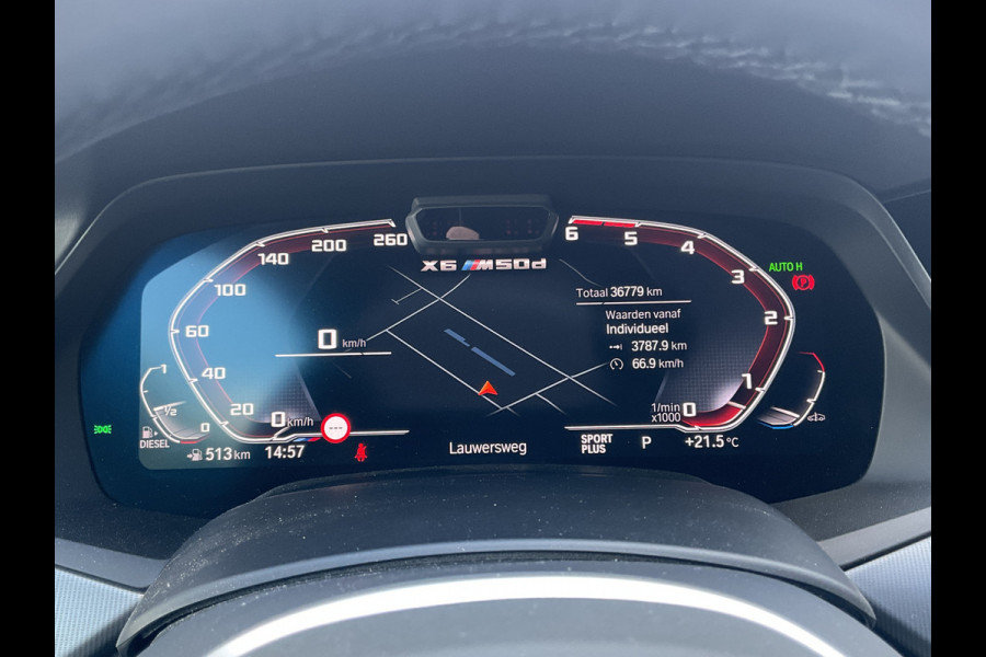 BMW X6 M50D High Executive M-Sport HUD Trekhaak Harman/Kardon Laser-Led 360Cam 32940KM!