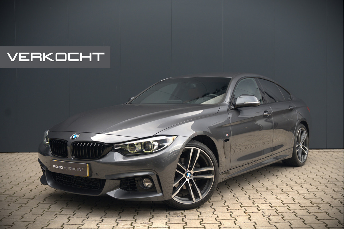 BMW 4 Serie Gran Coupé 418i High Executive M Sport | Stoelverwarming | Camera | Cognac Leer | Keyless | Shadow Line | Hifi | Automaat | NAP | DAB | LED | Navigatie Prof. | Cruise Control |