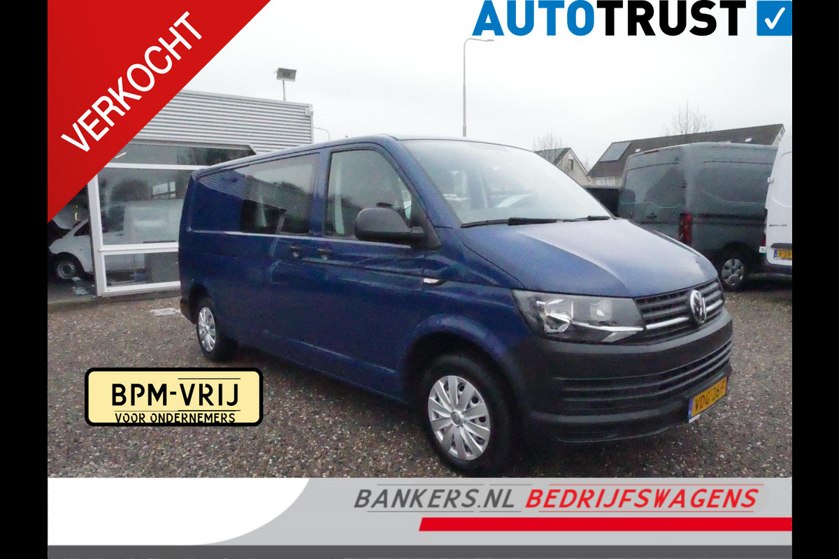 Volkswagen Transporter 2.0 TDI 100PK, L2H1, Dubbel Cabine, Airco Volkswagen Transporter 2.0 TDI 100PK, L2H1, Dubbel Cabine, Airco