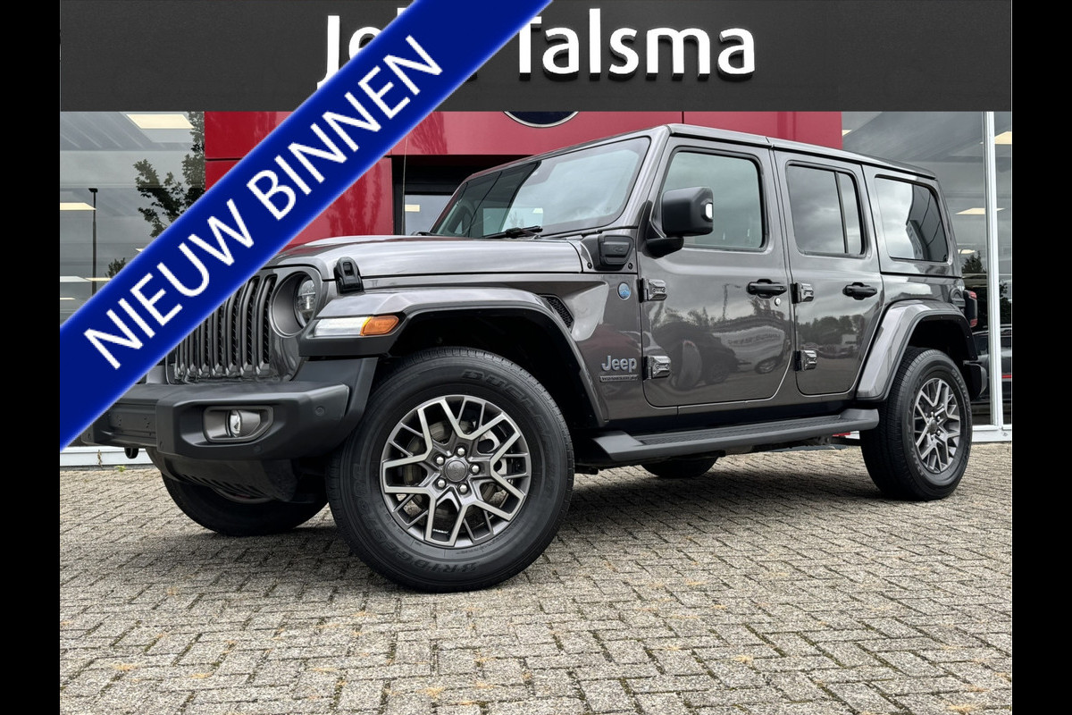 Jeep Wrangler Unlimited 4xe 380 Sahara | Camera voor | Stoel/stuurwiel verwarming | Leder