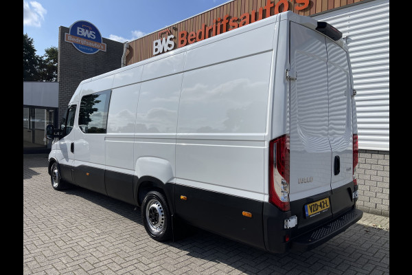 Iveco Daily 35S16V 2.3 410 L4H2 DC 7 persoons / ideaal voor motorsport camper / lease vanaf € 536 / mag 3500 kg trekken / climate control / euro 6 diesel / 270 graden achterdeuren !
