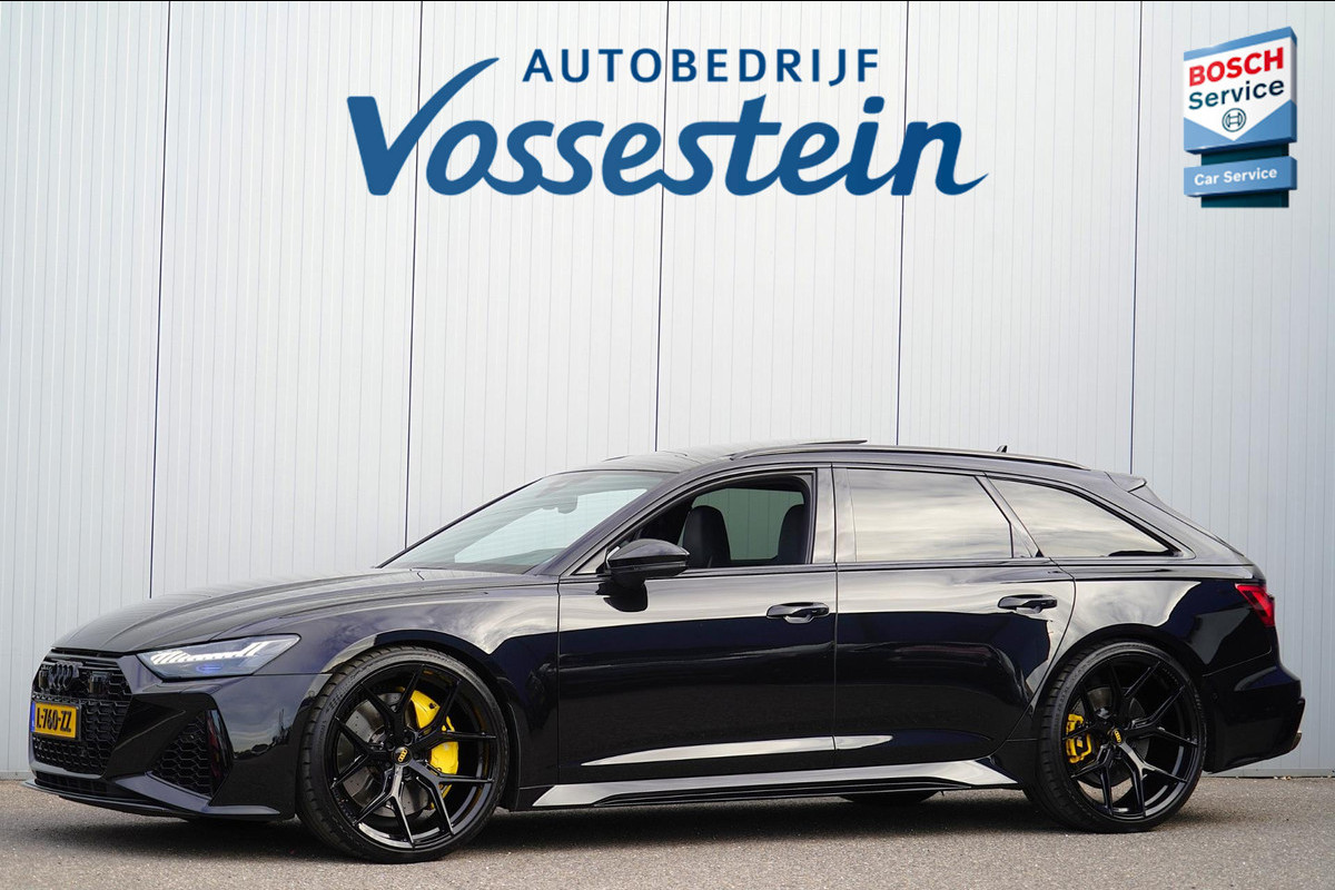 Audi RS6 Avant TFSI quattro / ABT uitlaat / RS dynamic pack / Vierwielsturing / 23 Inch LMV / Incl. BTW / Luchtvering / Pano / B&O