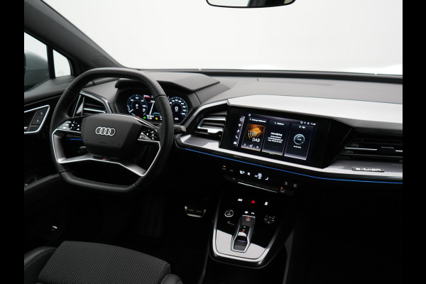 Audi Q4 e-tron Sportback 35 2 x S Line 170pk Dealer O.H INCL BTW | Lederen Sportstoelen | 20"L.M | Apple Carplay | Black Optic | Sfeerverlichting | Virtual |