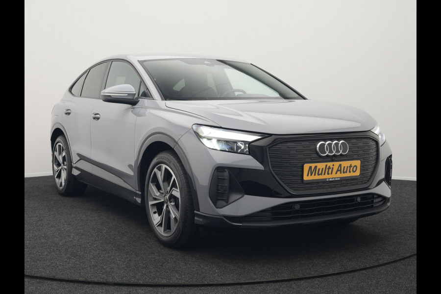 Audi Q4 e-tron Sportback 35 2 x S Line 170pk Dealer O.H INCL BTW | Lederen Sportstoelen | 20"L.M | Apple Carplay | Black Optic | Sfeerverlichting | Virtual |