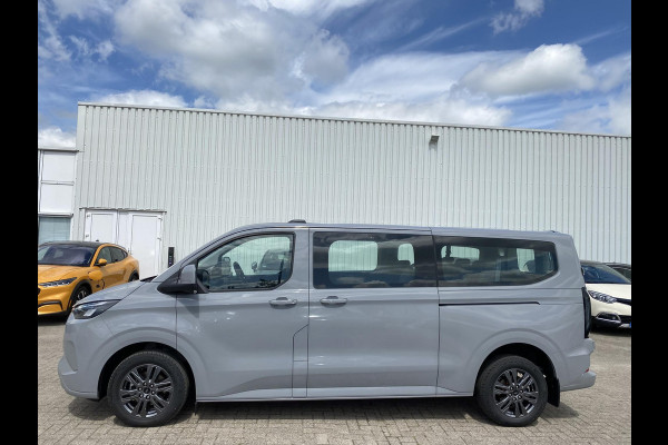 Ford Transit Custom 340 2.5 PHEV L2H1 Limited 233pk |  Kombi | Incl. BTW/BPM | Dubbele zijschuifdeur | Privacy Glass | Inklapbare trekhaak | 17 inch lichtmetalen velgen | Driver Assistance Pack Premium | Verwarmbaar stuurwiel