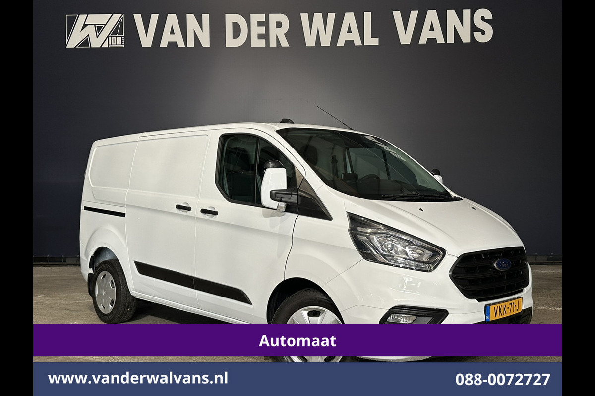 Ford Transit Custom 2.0 TDCI 130pk Automaat L1H1 Euro6 Airco | Camera | Trekhaak | Android Carplay | Cruisecontrol Parkeersensoren, bijrijdersbank, verwarmde voorruit, LED