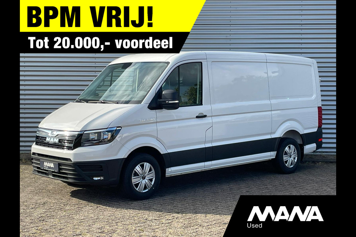 MAN TGE 3.140 L3H2 140PK BPM VRIJ Camera Airco Cruise control MAN TGE 3.140 L3H2 140PK BPM VRIJ Camera Airco Cruise control