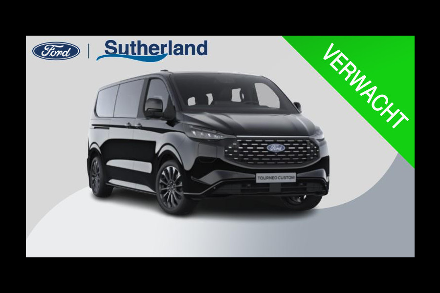 Ford Transit Custom Tourneo 340 2.5 PHEV L2H1 Titanium X | 233pk | Incl. BTW/BPM Rijklaar | Handsfree elektrische dubbele zijschuifdeuren | Inklapbare trekhaak | Tourneo Luxury Pack | Verwarmbaar stuurwiel