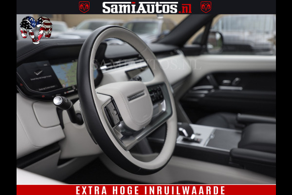 Land Rover Range Rover P550e | NIGHT | GARANTIE TOT 14-03-2029 | HEAD-UP | ACHTERAS BESTURING | SOFT CLOSE | PHEV | 23 INCH VELGEN | PANORAMADAK | STUURVERWARMING | STOEL KOELING | Fabrieksgarantie tot 14-03-2029 – Geniet van gemoedsrust met uitgebreide dekking tot deze datum. GZK-71-D