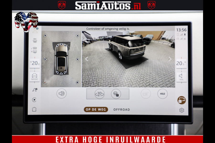 Land Rover Range Rover P550e | NIGHT | GARANTIE TOT 14-03-2029 | HEAD-UP | ACHTERAS BESTURING | SOFT CLOSE | PHEV | 23 INCH VELGEN | PANORAMADAK | STUURVERWARMING | STOEL KOELING | Fabrieksgarantie tot 14-03-2029 – Geniet van gemoedsrust met uitgebreide dekking tot deze datum. GZK-71-D