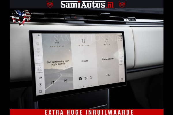 Land Rover Range Rover P550e | NIGHT | GARANTIE TOT 14-03-2029 | HEAD-UP | ACHTERAS BESTURING | SOFT CLOSE | PHEV | 23 INCH VELGEN | PANORAMADAK | STUURVERWARMING | STOEL KOELING | Fabrieksgarantie tot 14-03-2029 – Geniet van gemoedsrust met uitgebreide dekking tot deze datum. GZK-71-D