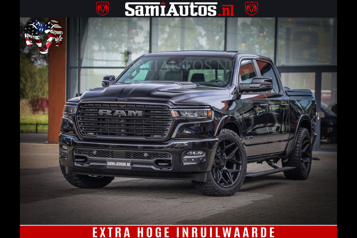 Dodge Ram 1500 Night Premium | Full Option | De Meest Luxe Pick-Up in zijn Klasse | Comfortabele Dubbele Cabine met Royale 5 Zitplaatsen | BPM vrij | Nu Leverbaar uit Voorraad | Voorraad Nr 2282 - 3332