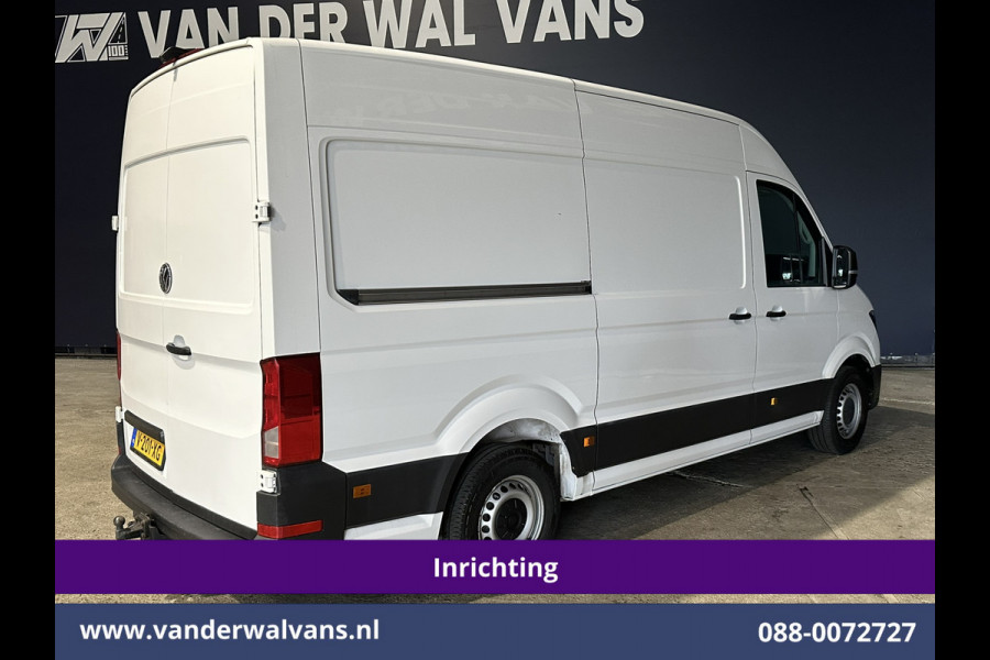 Volkswagen Crafter 2.0 TDI 177pk 3500kg Trekhaak Achterwiel aandrijving L3H3 L2H2 Inrichting Euro6 Airco | Camera | Navigatie | Apple Carplay Android Auto, Cruiscontrol, Chauffeursstoel, Verwarmde Voorruit, Parkeersensoren