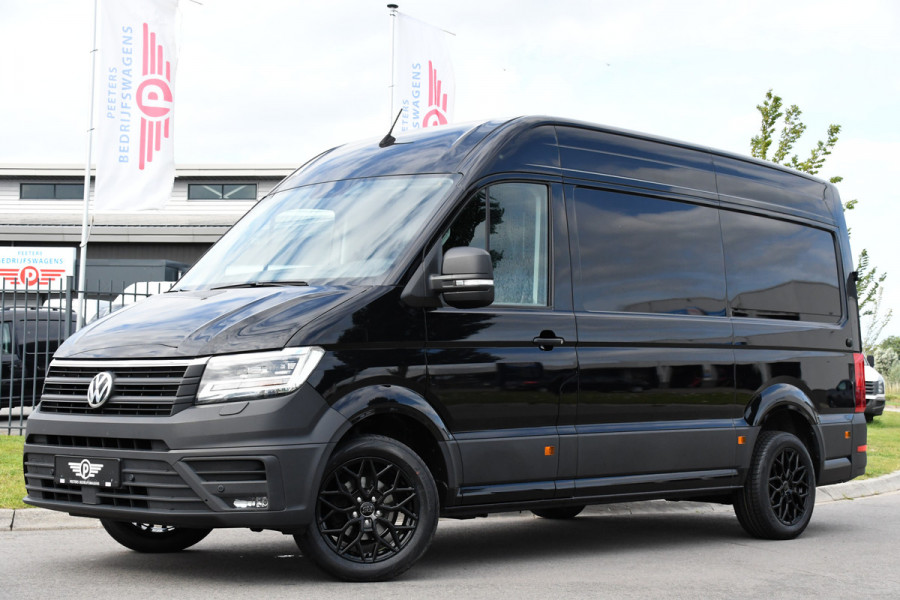 Volkswagen Crafter 35 2.0 TDI L3H3 Black Edition Adaptieve Cruise, Camera, Carplay, 177pk, Automaat, LED, Stoelverwarming, Multimedia, BOM VOL!