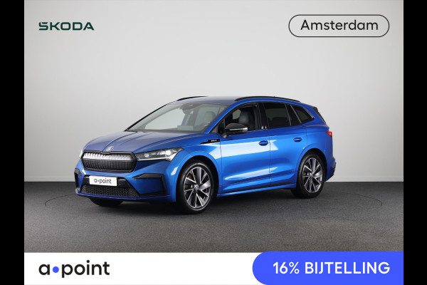 Škoda ENYAQ iV 60 Sportline 180 pk | Navigatie | Parkeersensoren | Achteruitrijcamera | Autom. airco (3 zones) | Stoelverwarming | Keyless |