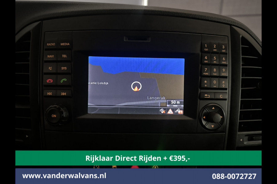 Mercedes-Benz Vito 114 CDI 7G-Tronic Automaat L2H1 Euro6 *Rijklaar * Airco | Camera | 2500KG Trekhaak | 17"LMV Parkeersensoren, Navigatie, Cruisecontrol, Licht metalen velgen, Bijrijdersbank, Dakrails
