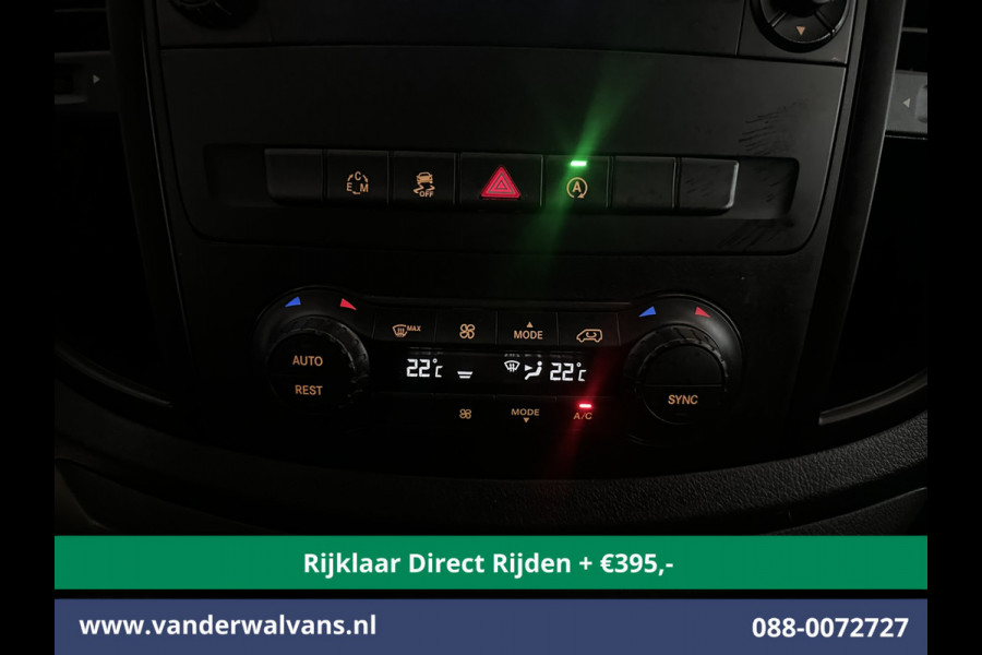 Mercedes-Benz Vito 114 CDI 7G-Tronic Automaat L2H1 Euro6 *Rijklaar * Airco | Camera | 2500KG Trekhaak | 17"LMV Parkeersensoren, Navigatie, Cruisecontrol, Licht metalen velgen, Bijrijdersbank, Dakrails