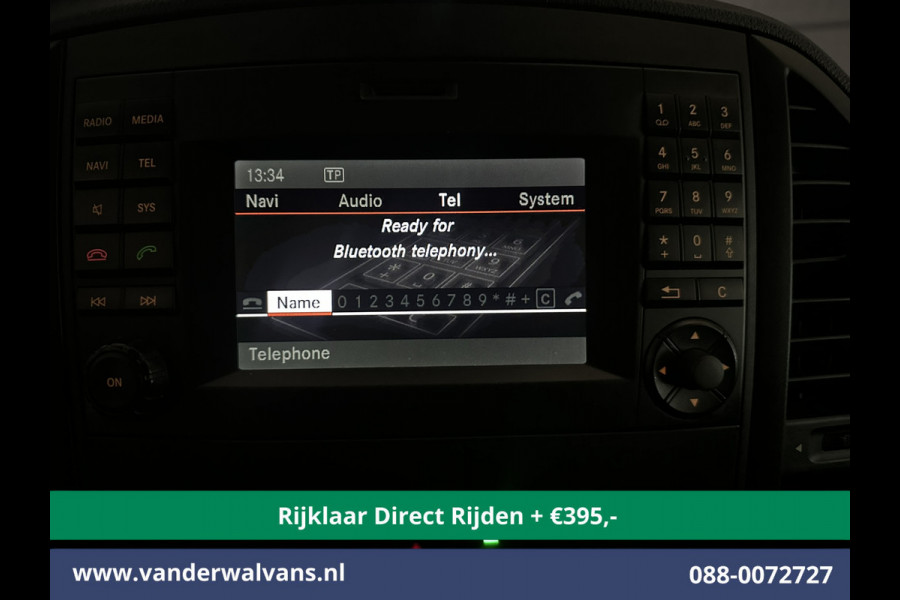 Mercedes-Benz Vito 114 CDI 7G-Tronic Automaat L2H1 Euro6 *Rijklaar * Airco | Camera | 2500KG Trekhaak | 17"LMV Parkeersensoren, Navigatie, Cruisecontrol, Licht metalen velgen, Bijrijdersbank, Dakrails
