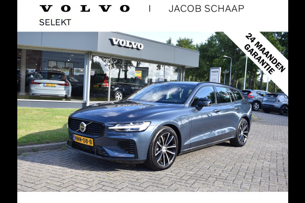 Volvo V60 T6 AWD 350PK Plug-in Hybrid Plus Dark | H&K | Trekhaak | 360 Camera | ACC | Stoel-Stuur verwarming