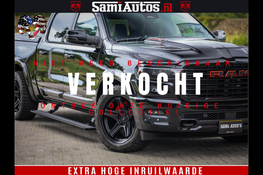 Dodge Ram 1500 Night Premium | De Meest Luxe en Volle Pick-Up in zijn Klasse | Comfortabele Dubbele Cabine met Royale 5 Zitplaatsen | BPM vrij | Nu Leverbaar uit Voorraad | Voorraad Nr 2284 - 3855