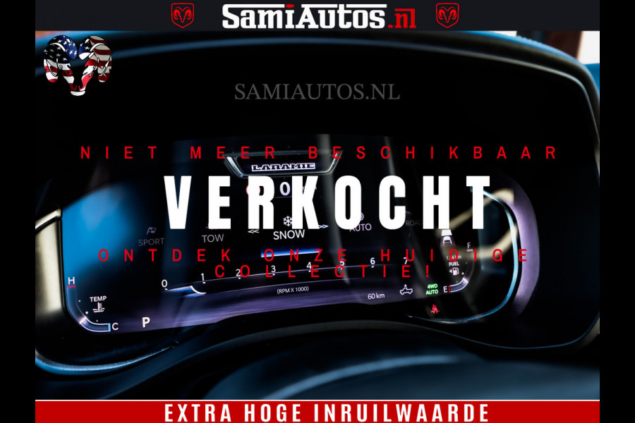 Dodge Ram 1500 Night Premium | De Meest Luxe en Volle Pick-Up in zijn Klasse | Comfortabele Dubbele Cabine met Royale 5 Zitplaatsen | BPM vrij | Nu Leverbaar uit Voorraad | Voorraad Nr 2284 - 3855