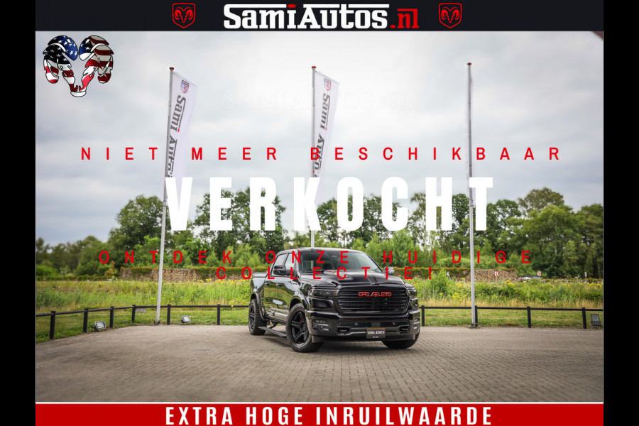 Dodge Ram 1500 Night Premium | De Meest Luxe en Volle Pick-Up in zijn Klasse | Comfortabele Dubbele Cabine met Royale 5 Zitplaatsen | BPM vrij | Nu Leverbaar uit Voorraad | Voorraad Nr 2284 - 3855