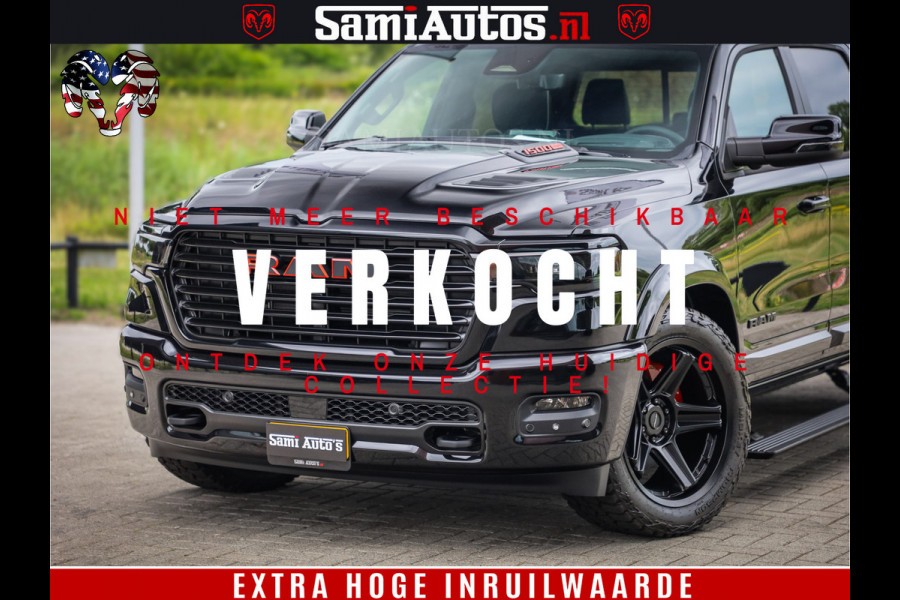 Dodge Ram 1500 Night Premium | De Meest Luxe en Volle Pick-Up in zijn Klasse | Comfortabele Dubbele Cabine met Royale 5 Zitplaatsen | BPM vrij | Nu Leverbaar uit Voorraad | Voorraad Nr 2284 - 3855