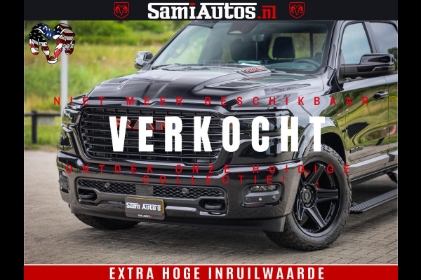 Dodge Ram 1500 Night Premium | De Meest Luxe en Volle Pick-Up in zijn Klasse | Comfortabele Dubbele Cabine met Royale 5 Zitplaatsen | BPM vrij | Nu Leverbaar uit Voorraad | Voorraad Nr 2284 - 3855
