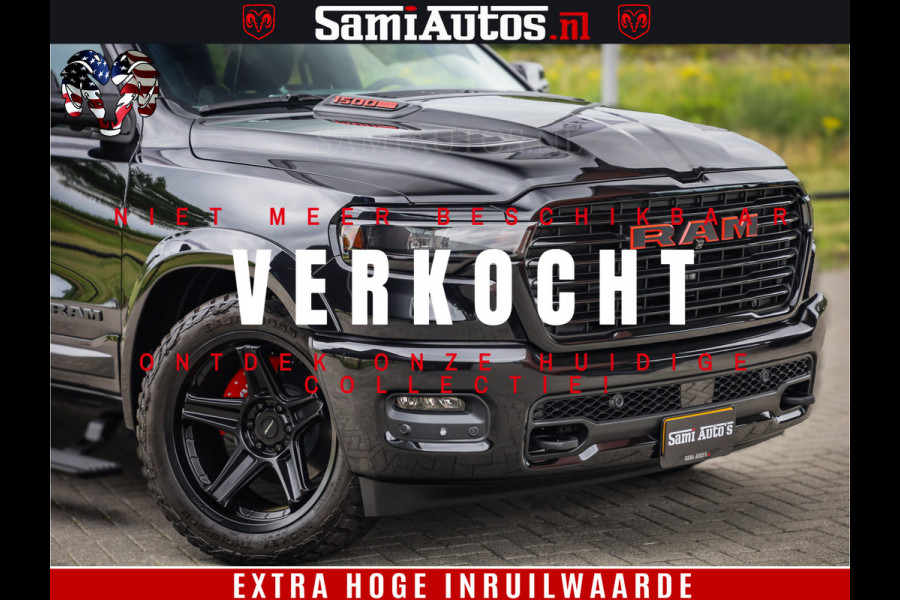 Dodge Ram 1500 Night Premium | De Meest Luxe en Volle Pick-Up in zijn Klasse | Comfortabele Dubbele Cabine met Royale 5 Zitplaatsen | BPM vrij | Nu Leverbaar uit Voorraad | Voorraad Nr 2284 - 3855