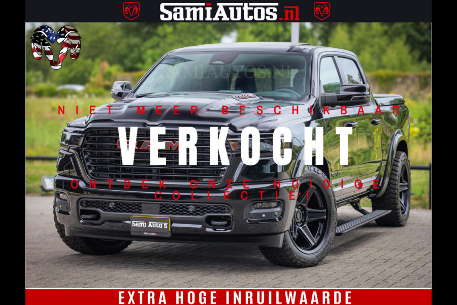 Dodge Ram 1500 Night Premium | De Meest Luxe en Volle Pick-Up in zijn Klasse | Comfortabele Dubbele Cabine met Royale 5 Zitplaatsen | BPM vrij | Nu Leverbaar uit Voorraad | Voorraad Nr 2284 - 3855